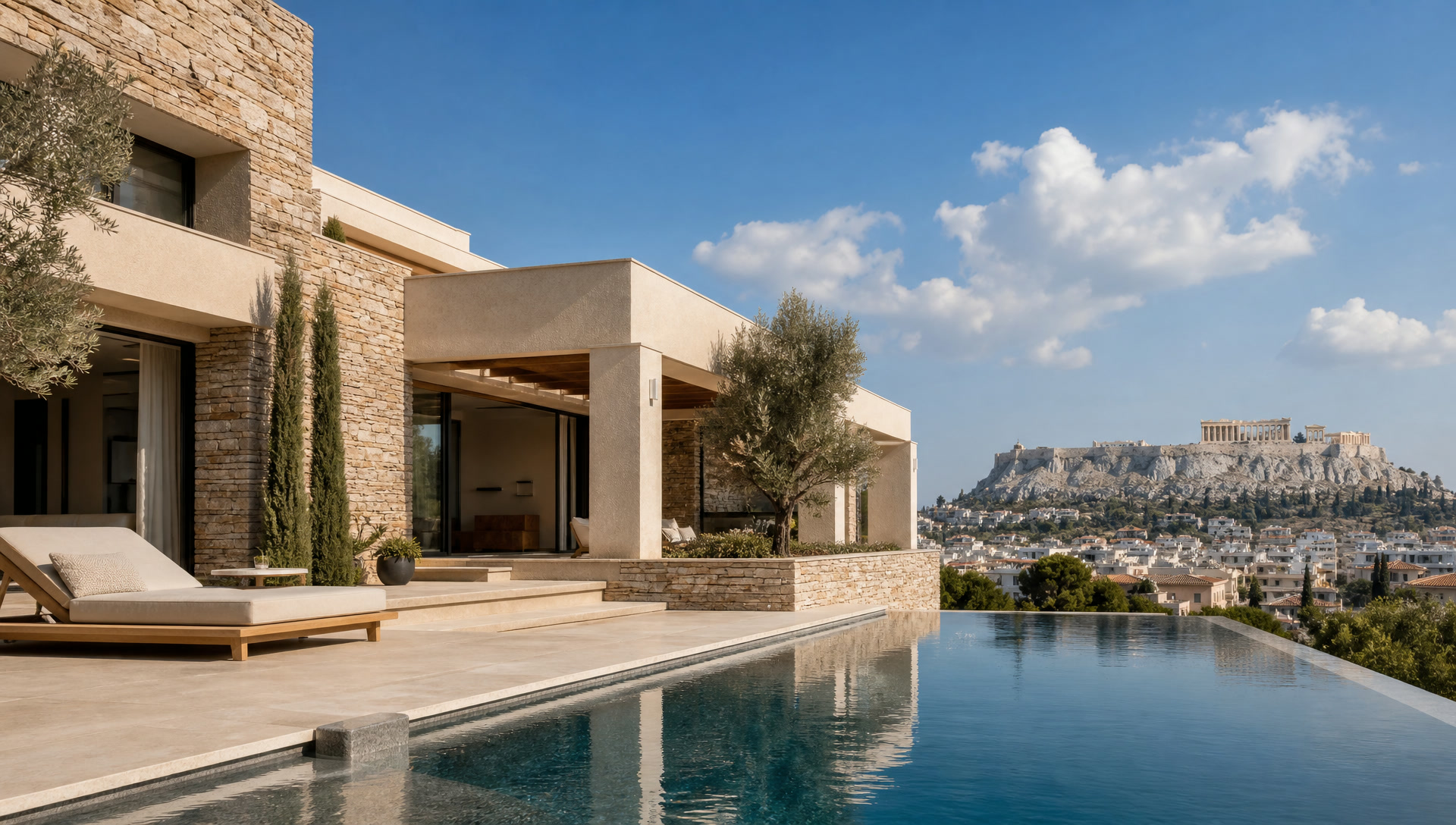 Πολυτελής κατοικία στην Αθήνα με θέα προς την Ακρόπολη